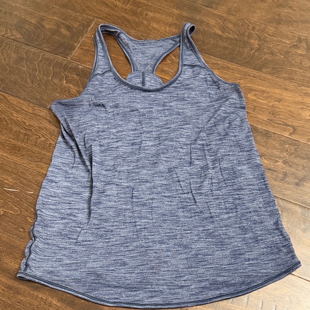 lululemon athletica Heathered Navy Racerback Tank
